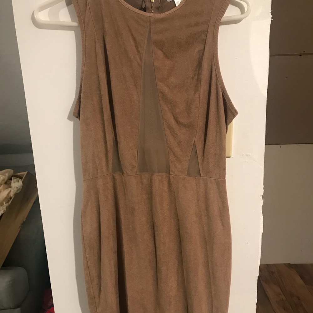 Sleeve less velvet dress